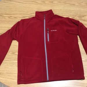 Columbia Flattop Ridge Fleece Jacket Red  (Sz:L)